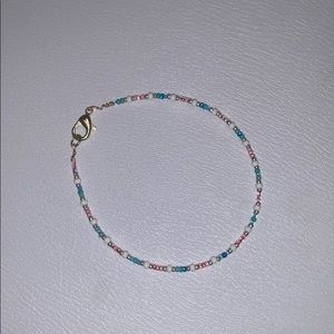 Homeade beaded ankle bracelet